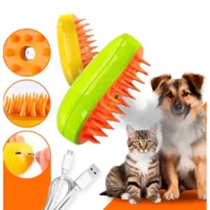 Escova Solta Vapor Desembaraça e Remove Pelos Para Pet LMZ0485 110v