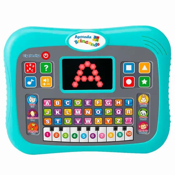 Smart Pad Aprenda Brincando Tablet Interativo Bilingue Infantil Inglês Português Dm Toys