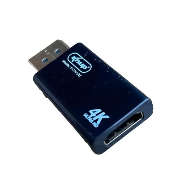Adaptador DisplayPort para HDMI 4K Knup KP-5043/4K Preto