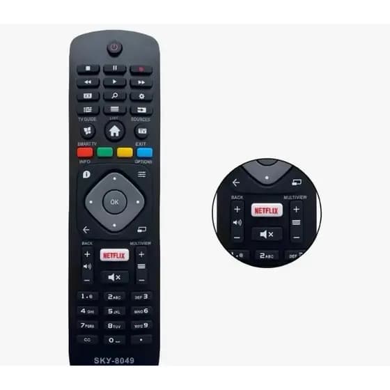 Controle Remoto Compatível Tv Smart Philips