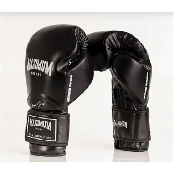Luva Boxe Muay Thai New Classic Black - Maximum