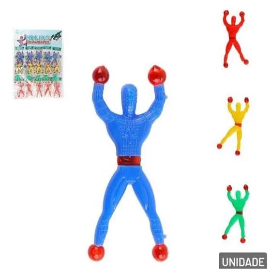 Kit Boneco Ninja Gruda Na Parede De Brinquedo Infantil