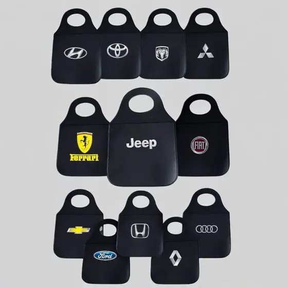 Organizador de Automovel e Lixinho para Carro em Couro Sintético Preto