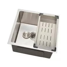 Cuba para cozinha gourmet pia aço inox com acessórios Terena 40 cm Pingoo - Prata