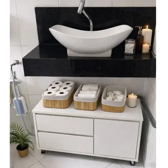 Mesa De Cabeceira Com 2 gavetas 1 Porta Em MDF 75x55x35 Organizador Prático Funcional