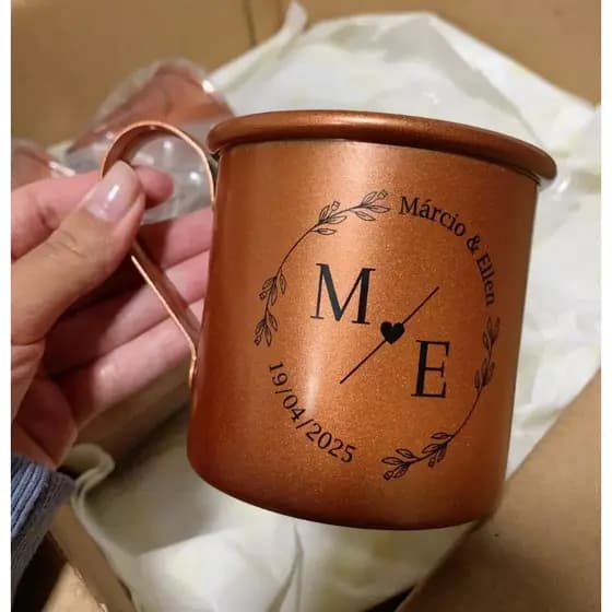 KIT CANECA MOSCOW MULE PERSONALIZADAS 300ml