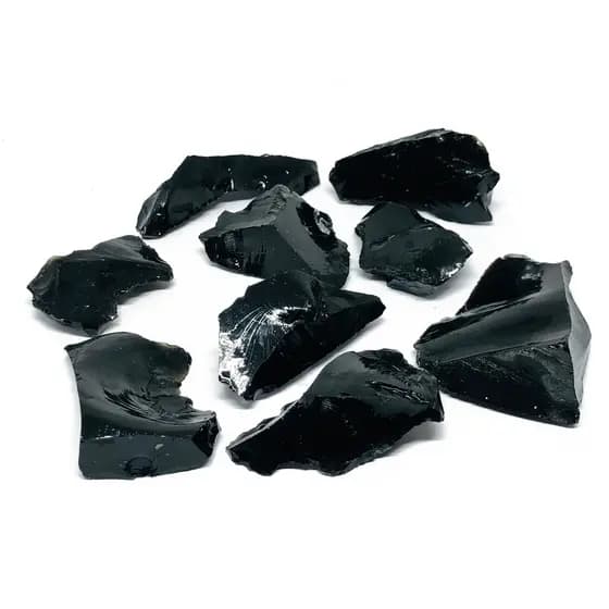 Pedra Obsidiana Preta Bruta Intuição Banimento E Proteção Signo Escorpião