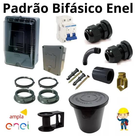 Padrão de Energia Bifásico Kit Padrão Enel