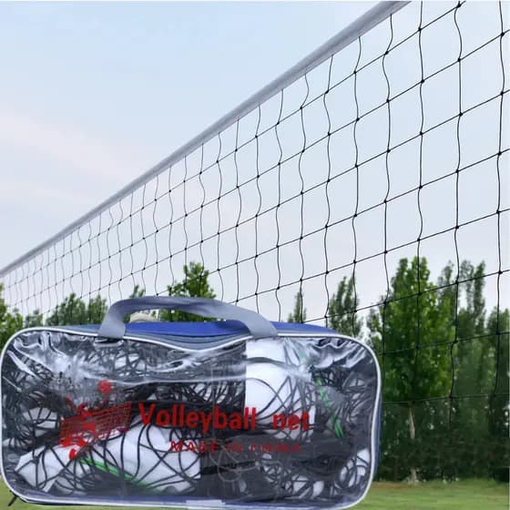 Rede de Vôlei 9,5m x 1m com Faixa Superior + Bola de Vôlei e Bolsa para Transporte