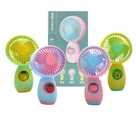 Ventilador Portátil Recarregável Frutas - Praticidade e Estilo