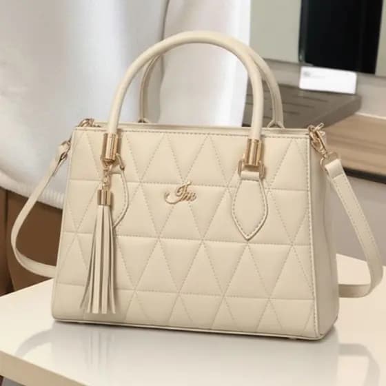Bolsa Feminina Média Triangle com Alça Transversal Removível e de Mão Immateriale