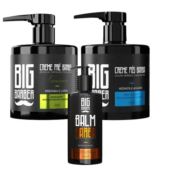 Kit Presente Pai Homem Masculino Cabelo Pós Barba Creme Balm