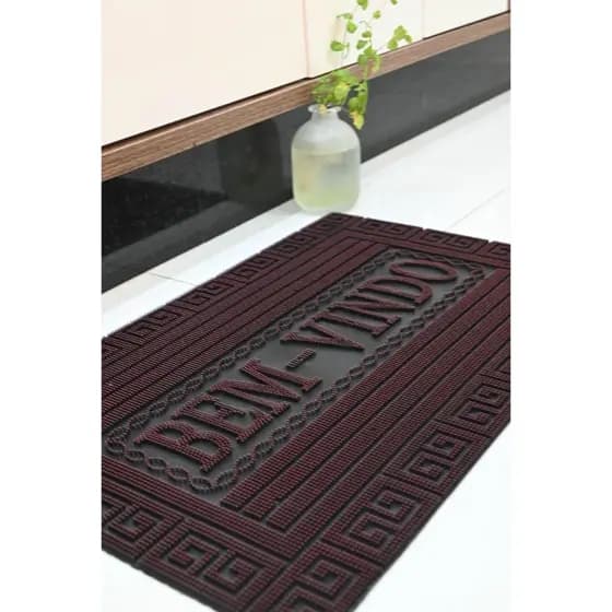 Tapete Capacho Porta Entrada 40X60Cm De PVC Peludo Ideal Para Entrada De Casa, Predio Onde Pode Pegar Chuva