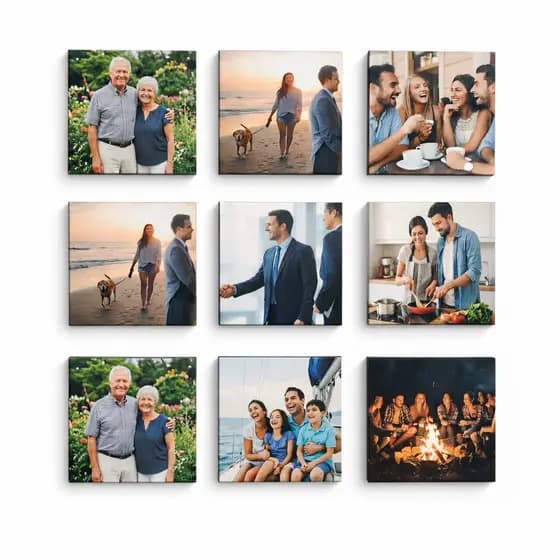 Quadro decorativo Personalizado 20x20 Envio em tela Alta Resolução Envie Sua Foto Decoração