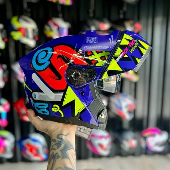 CAPACETE RACE TECH SIGNAL - STUFF PURPLE