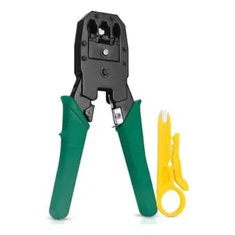 Alicate De Crimpar Crimpagem Rj45 Cabo De Rede + Depacador