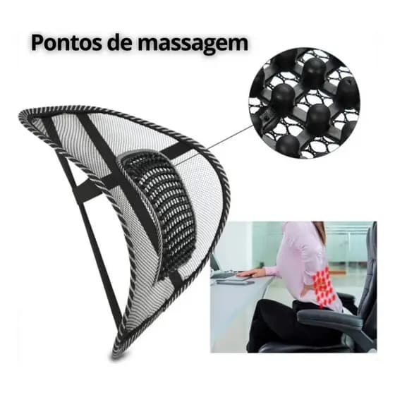 Suporte Apoio Lombar Encosto Ergonômico Banco Cadeira
