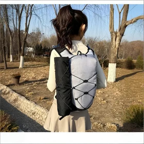Leve Caminhadas Pólo Saco De Armazenamento Dobrável Bengala Bolsa Para Trekking Cana Viagem Mochila Carry Acessório