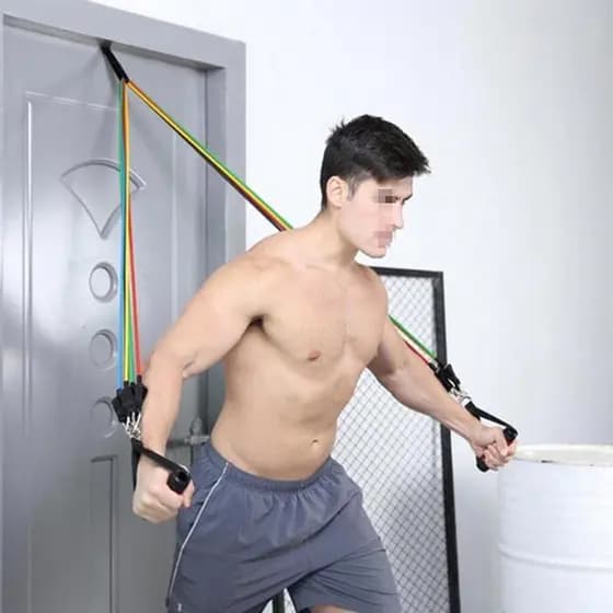 Âncora De Porta Preta Para Faixas De Resistência Equipamento De Exercício Puxar Corda Cinta Treino De Ginástica Em Casa