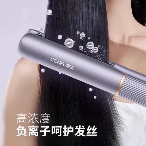 Clipe reto para ondulação de cabelo reto, dupla utilização, grande ondulação, íon negativo, dispositivo para cuidados co