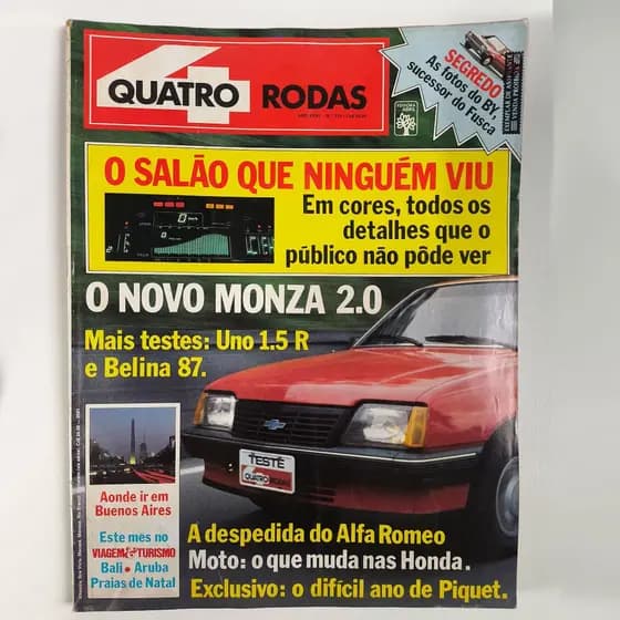 Revista 4 Rodas - Ano XXVI - Nº 316 - Novembro de 1986