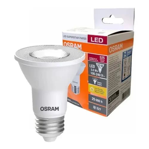 Lampada Led Par20 5,5W 40° Ip20 Bivolt E27 G4 Osram