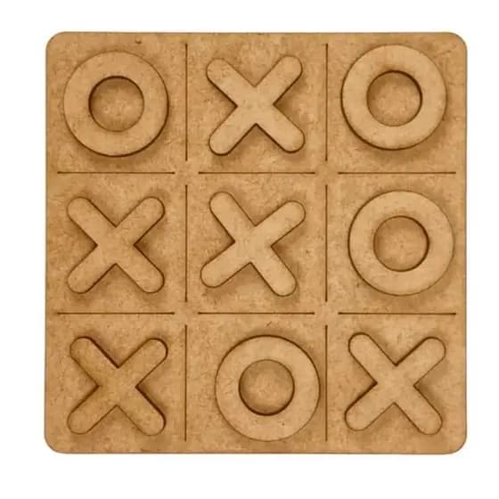 Kit 50 Jogos Da Velha Atividade Recreativa Tabuleiros Em MDF 3mm Para Festas Presentes Lembrancinhas