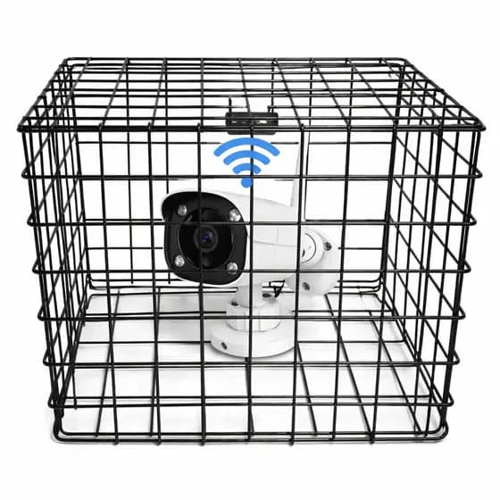 Kit 10 Grade Proteção Câmera Wifi Gaiola Aramada Quadrada
