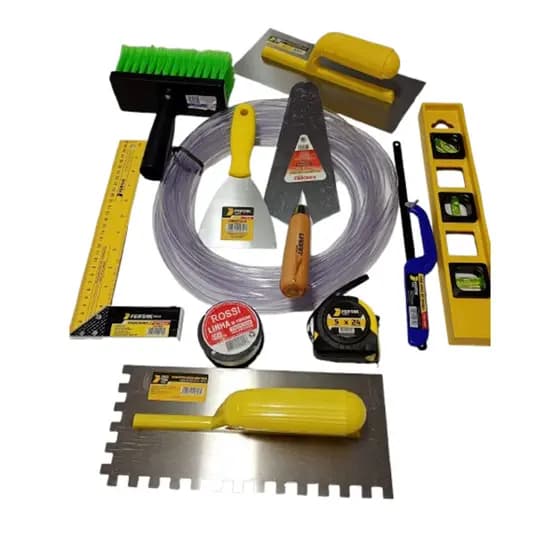 Kit Ferramentas Para Pedreiro Manuais 11 Peças