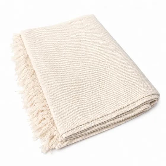 Manta Decorativa 2,10m x 1,50m Algodão Puro – Suave, Aconchegante e Ideal para Sofá ou Cama