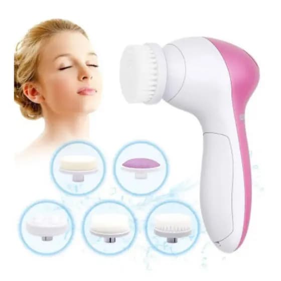 Escova El étrica Limpeza Massageadora Facial Esfolia ção 5-em 1 / Aparelho de Limpeza Esfoliação