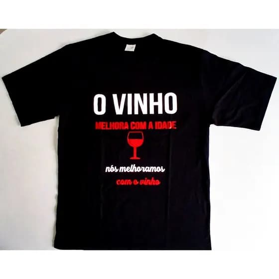 Camiseta personalizada, vinho, frases engraçadas, camisa frases, camiseta preta, estampada, blusa...