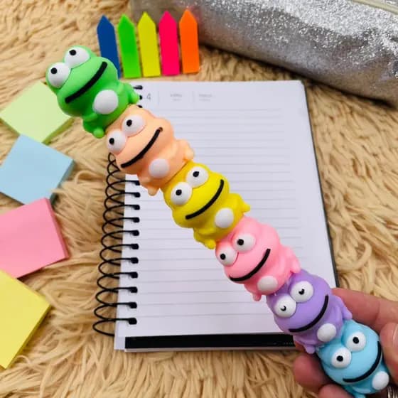 Mine Marca Texto Textos Infantil Empalhável Ursos Cachorro Sapo Escolar Universitário 5Unis Material Fofo
