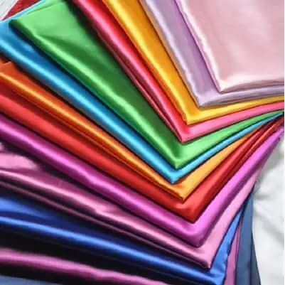 Tecido Cetim de Seda Charmousse com Brilho para Confecção de Toucas Roupas Laços e Decoração