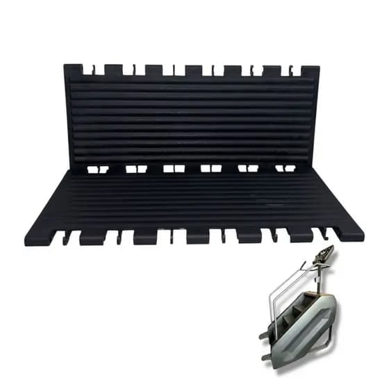 Degrau P/ Simulador De Escada Academia Antiderrapante 55,5cm X 25cm Preto Premium