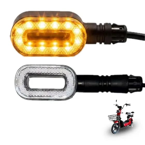 Seta Pisca De Encaixar Para Scooter Elétrica 36v Até 72v