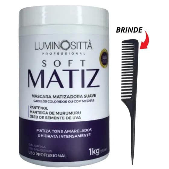 Máscara Matizadora 1Kg Para Cabelos loiros - Professional.