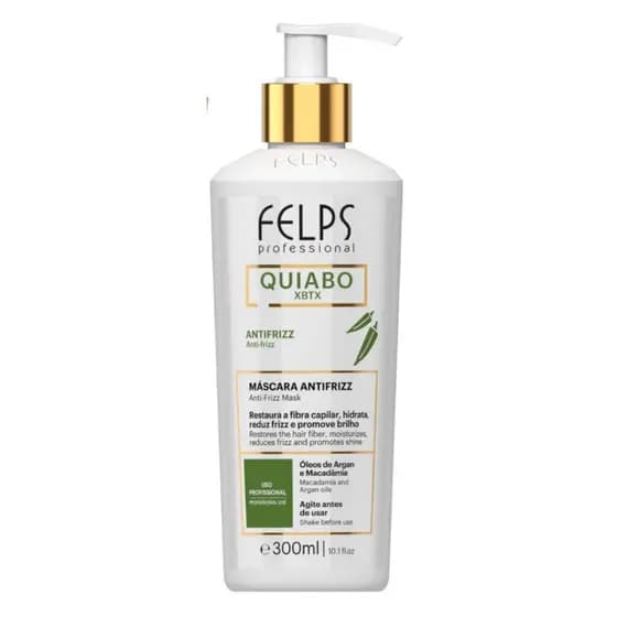 Felps XBTX de Quiabo Okra Progressiva Sem Formol 300ml ou 1L Profissional