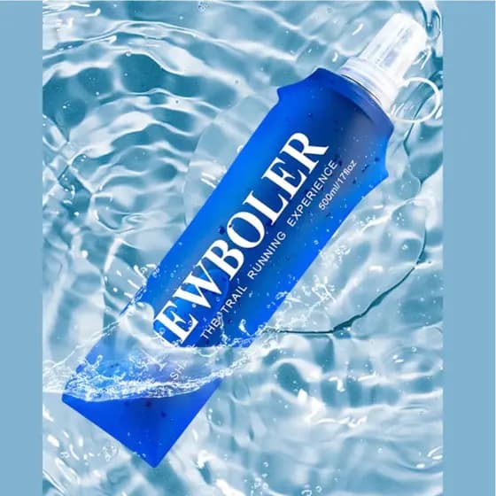 Garrafa Squeeze Soft Flask Silicone 500ml Esportiva Dobrável