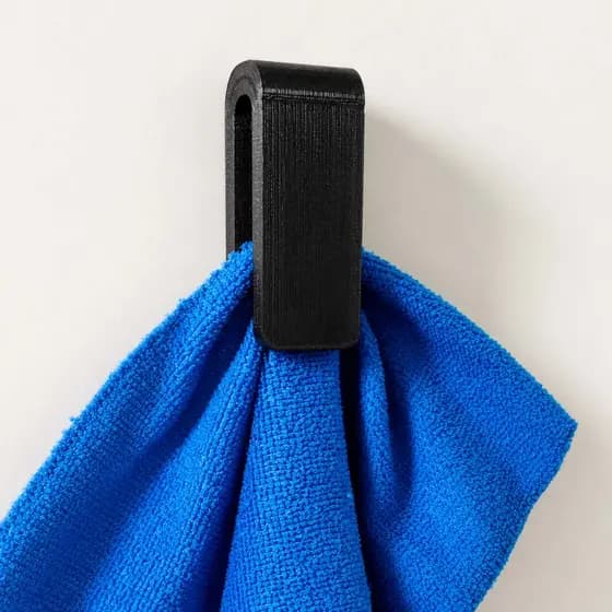 Kit Suporte Porta Toalha Banheiro Gancho Autotravante Para Toalha De Rosto e Toalha De Banho