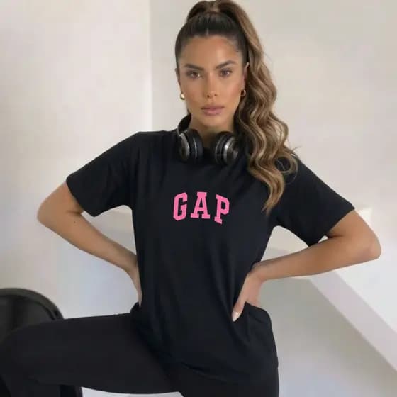 T-Shirt Feminina Fitness Camiseta Academia Estilosa 100% Algodão Estampada Envio Imediato