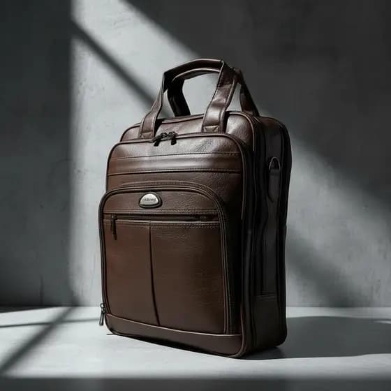 Mochila Impermeável Bolsa Executiva Notebook Couro