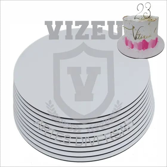 10 CAKEs BOARDs DE 28CM EM MDF 3MM - BASE PARA BOLOS