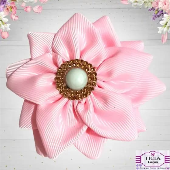 Flor Moana Baby laço moana baby