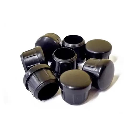 Kit 16 Ponteira Redonda para Cadeira Escritorio Cadeira Cozinha Mesa 3/4 cor Preto