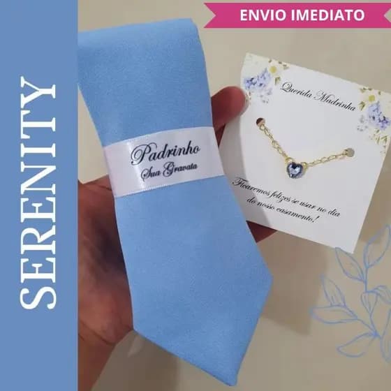 3 a 10 Kits Padrinho Gravata semi slim e Pulseira madrinha folheada na Tag cores variadas