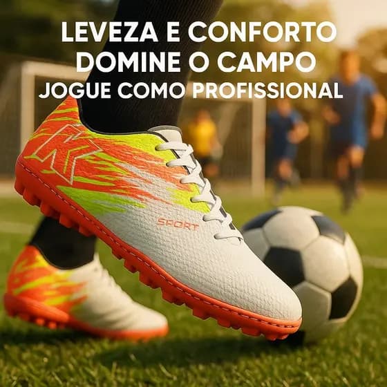 Chuteira Society Esportiva Conforto e Estilo - RK02