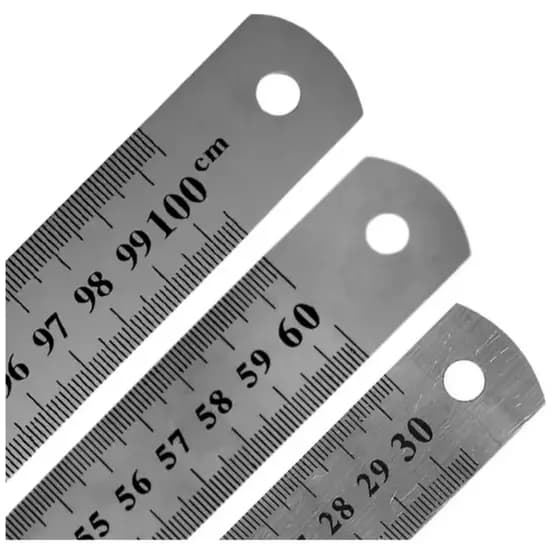 Régua Metal Aço Inox Patchwork Artesanato Scrapbook