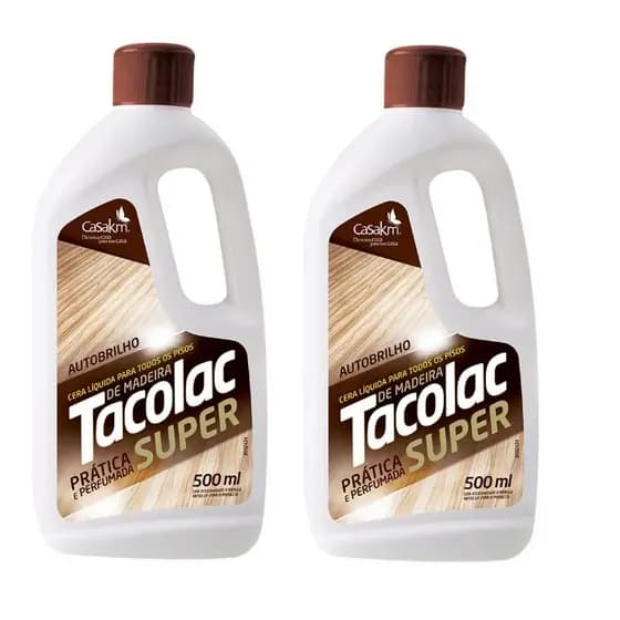 Kit com 2 Ceras Líquida para Pisos de Madeira -Tacolac