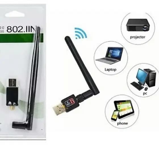 Antena Wireless Usb Wifi 1200Mbps Receptor Pc Notebook 802.IIN Wi-fi Antenas